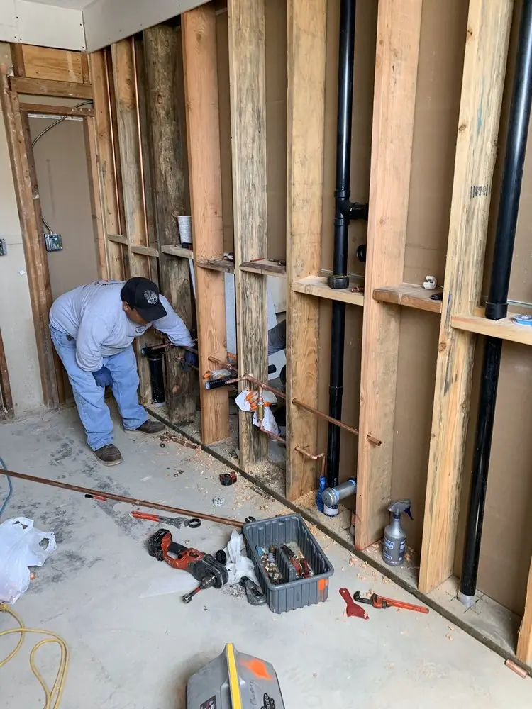 Commercial rough-in plumbing for Water Heater Replacement in North Fair Haven